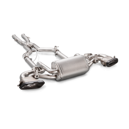 Akrapovič Evolution Line Catback Exhaust System (Titanium) w/Carbon Fiber Tips - 2017+ Mercedes-Benz AMG GT/GTS/GTC