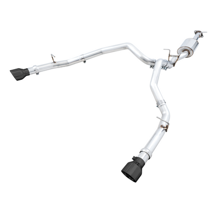AWE Tuning 19-21 RAM 1500 5.7L (w/Cutouts) 0FG Dual Rear Exit Cat-Back Exhaust - Diamond Black Tips