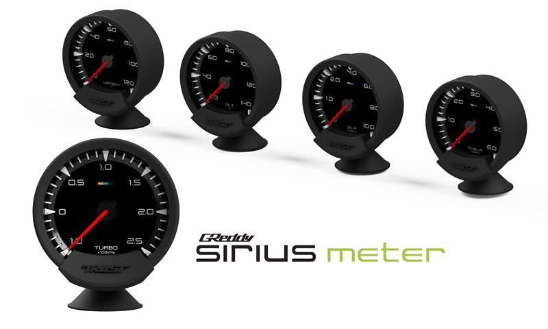 GReddy Sirius Meter - Oil Temp 20/140 (Deg.C) 74mm Analog Gauge (w/Oil Temp Sensor & Harness Set)