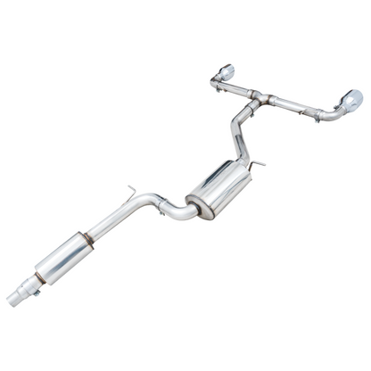 AWE 2022+ Volkswagen GTI MK8 Touring Edition Exhaust - Chrome Silver Tips