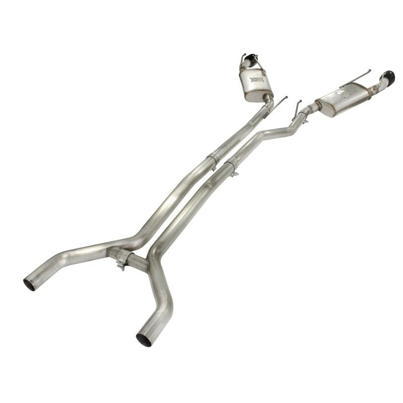 aFe MACHForce XP Exhaust 2.5in Stainless Steel CB/10-13 Chevy Camaro V6-3.6L (td) (gloss blk tip)
