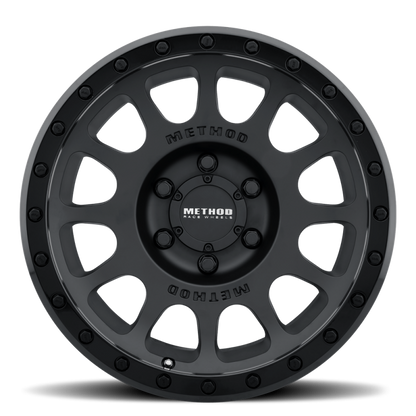 Method MR305 NV 18x9 18mm Offset 8x170 130.81mm CB Matte Black/Gloss Black Lip Wheel