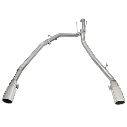 aFe MACHForce XP DPF-Back Exhaust 2.5in SS with Polished Tips 2014 Dodge Ram 1500 V6 3.0L EcoDiesel