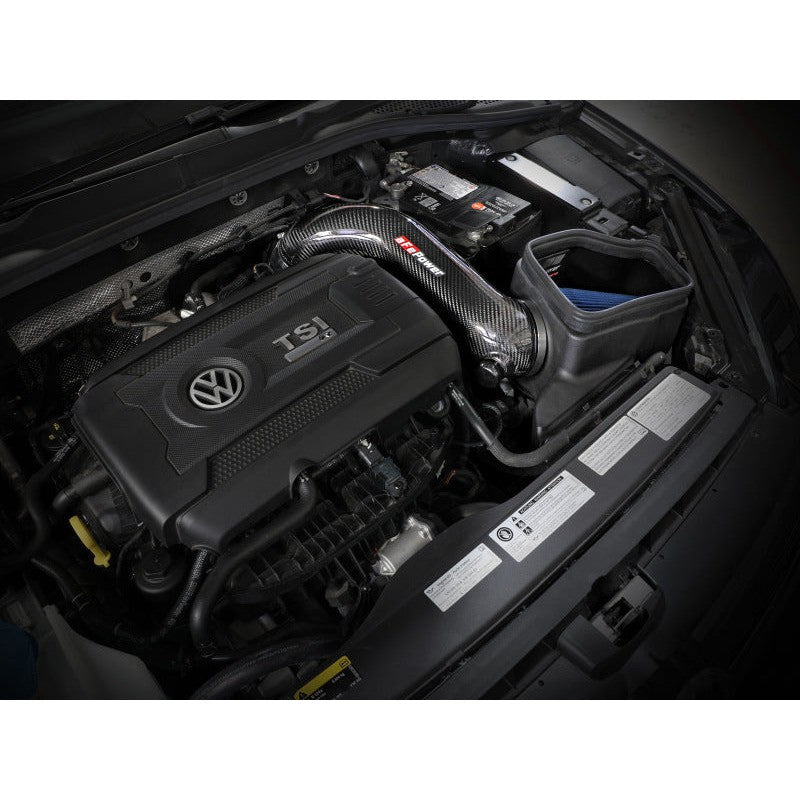 aFe Track Series Carbon Fiber Intake System w/ Pro 5R Filter - 15-19 VW Golf R (MKVII)