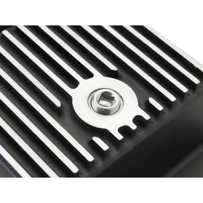 aFe Power Transmission Pan Black Machined 09-14 Ford 6R80 F-150 Trucks