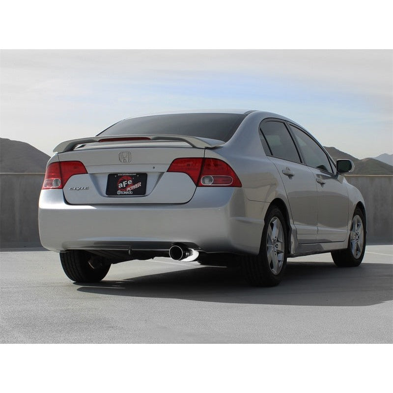 aFe Takeda Exhaust 2.5in Dia 304SS Axle-Back w/Polished Tip 06-11 Honda Civic EX Sedan L4 1.8L