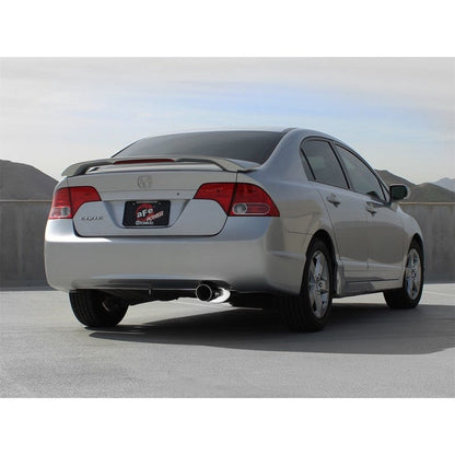 aFe Takeda Exhaust 2.5in Dia 304SS Axle-Back w/Polished Tip 06-11 Honda Civic EX Sedan L4 1.8L