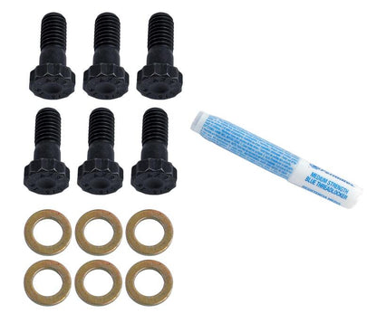 McLeod Bolt Kit 6 3/8-16 X 1.000in Chromoly - Black Oxide 9/16 Hex Head