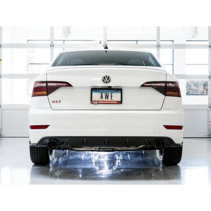 AWE Tuning Touring Exhaust with Diamond Black Tips - 18-21 Volkswagen Jetta GLI