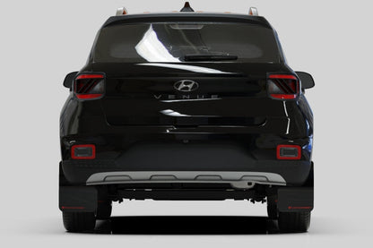 Rally Armor 20-25 Hyundai Venue Black Mud Flap Red Logo