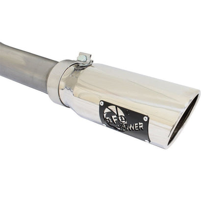 aFe MACHForce XP Exhaust 3in SS Dual Side Exit CB w/ Polish Tips 15 Ford F150 Ecoboost V6-2.7L/3.5L