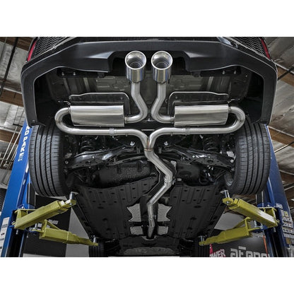 aFe Takeda 3in 304 SS Cat-Back Exhaust System w/Polished Tips 2017+ Honda Civic Si (4dr) I4 1.5L (t)