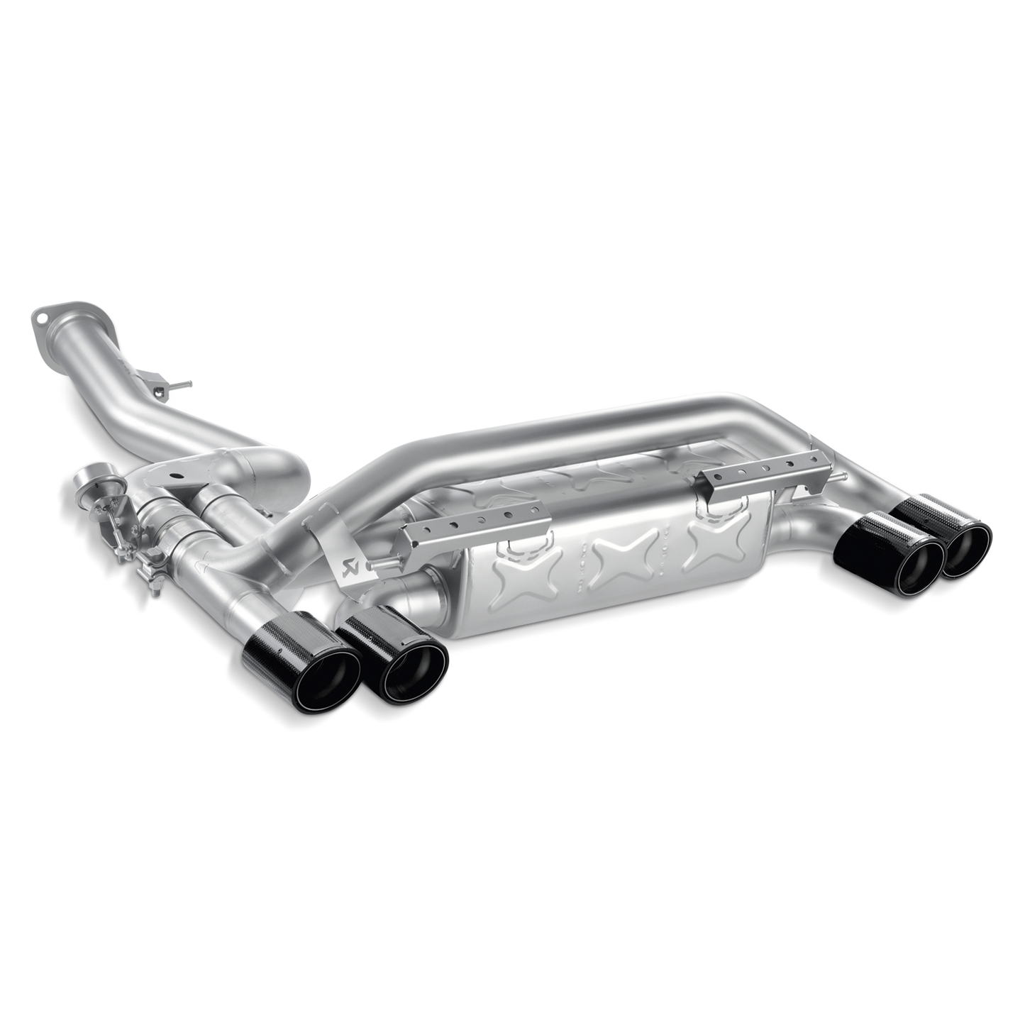 Akrapovič Slip-On Line Exhaust (Titanium) w/Carbon Tips - 2011-2012 BMW 1 Series M Coupe (E82)