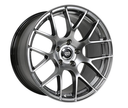 Enkei Raijin 19x9.5 35mm Offset 5x112 Bolt Pattern 72.6 Bore Dia Hyper Silver Wheel