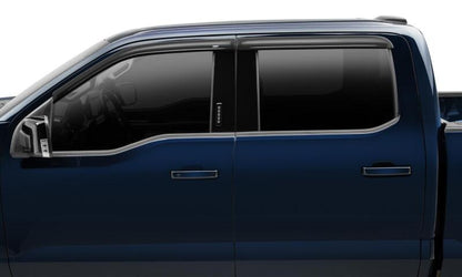 Husky Liners 19-24 Chevrolet Silverado/GMC Sierra 1500 DC Ventvisor Low Profile (4pc) - Smoke