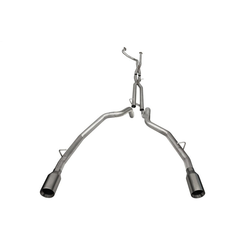 Corsa 21-22 Dodge Ram TRX Crew Cab Baja Catback Exhaust Dual Rear Gunmetal Tip