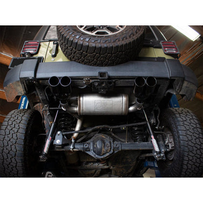 aFe Rebel Series 2.5in 409 SS Axle-Back Exhaust System Black 07-18 Jeep Wrangler (JK) V6-3.6L/3.8L