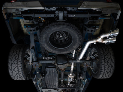 AWE 21-25 Ford F150 (14th Gen Reg Cab) Cat-Back Exhaust - 4.5in Dual Side Exit Chrome Tips