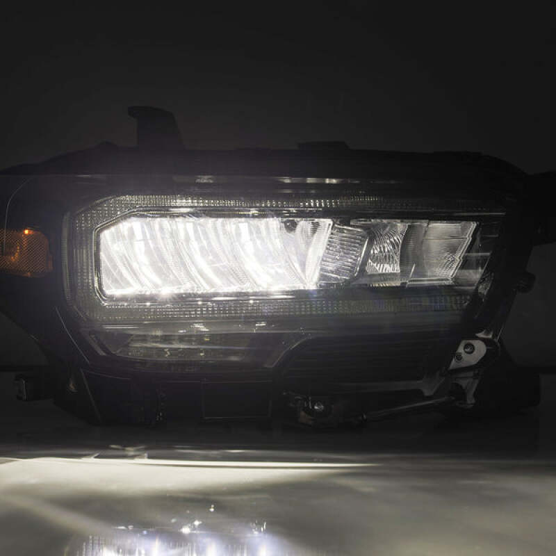 AlphaRex 16-23 Toyota Tacoma LUXX-Series LED Crystal Headlights - Alpha-Black