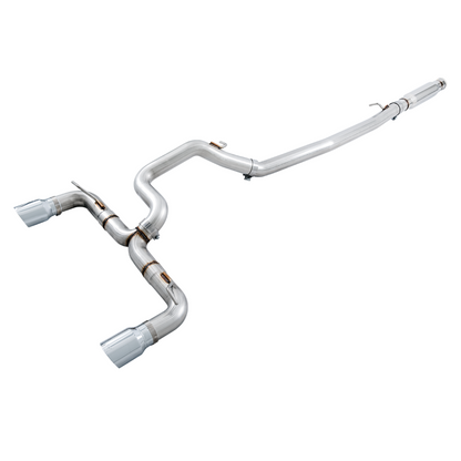 AWE Tuning Ford Focus RS Track Edition Cat-back Exhaust - Chrome Silver Tips