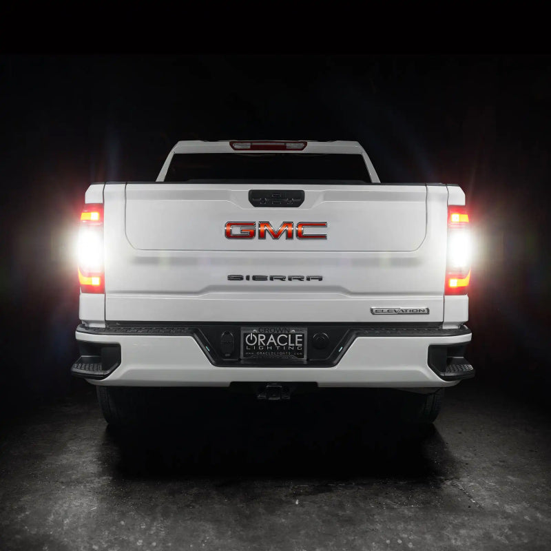 Oracle 19-23 GMC Sierra Black Series Flush Style LED Tail Lights - Factory Halogen