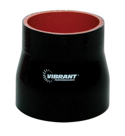 Vibrant 4 Ply Reducer Coupling 1.25in x 1.50in x 3in Long (BLACK)