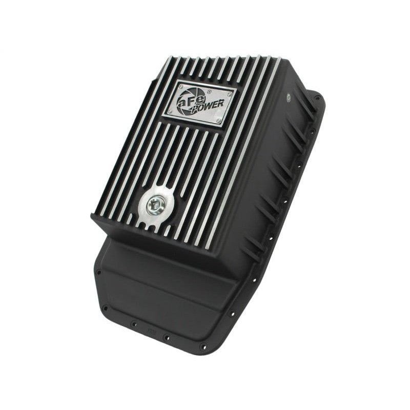 aFe Power Transmission Pan Black Machined 09-14 Ford 6R80 F-150 Trucks