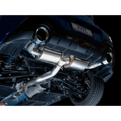 AWE Tuning Subaru BRZ/ Toyota GR86/ Toyota 86 Touring Edition Cat-Back Exhaust- Chrome Silver Tips