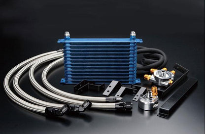 GReddy 89-94 Nissan Skyline GT-R (BNR32) 13 Row Oil Cooler Kit w/ Oil Filter Relocation