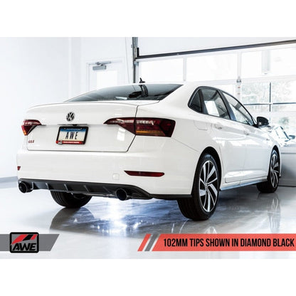 AWE Tuning Touring Exhaust with Diamond Black Tips - 18-21 Volkswagen Jetta GLI