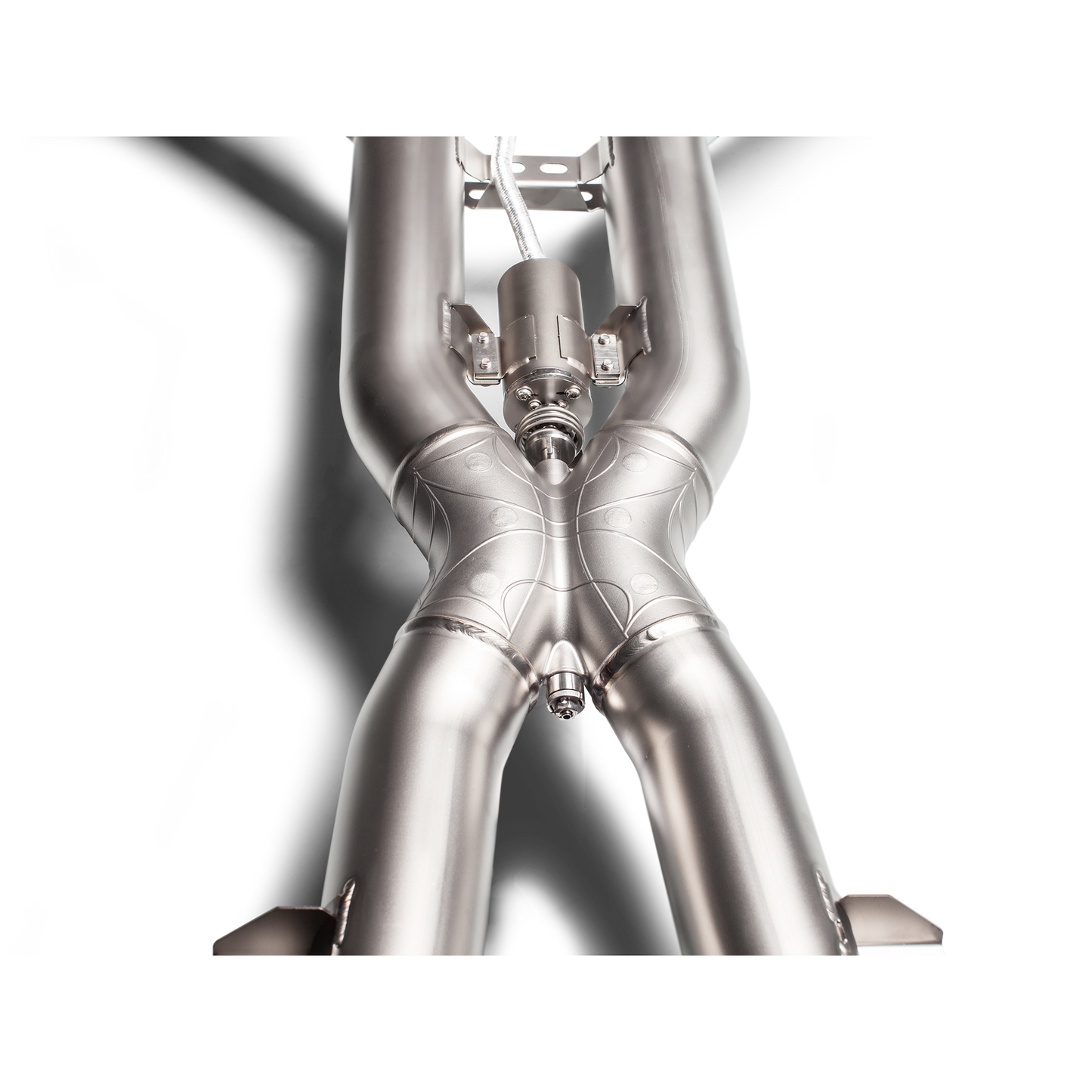 Akrapovič Evolution Line Catback Exhaust System (Titanium) w/Carbon Fiber Tips - 2017+ Mercedes-Benz AMG GT/GTS/GTC