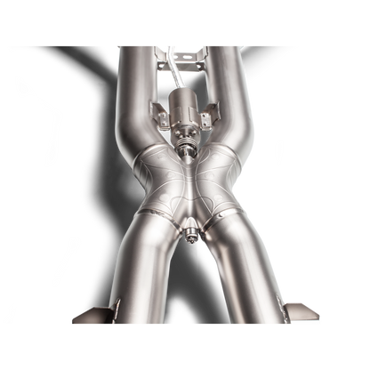 Akrapovič Evolution Line Catback Exhaust System (Titanium) w/Carbon Fiber Tips - 2017+ Mercedes-Benz AMG GT/GTS/GTC