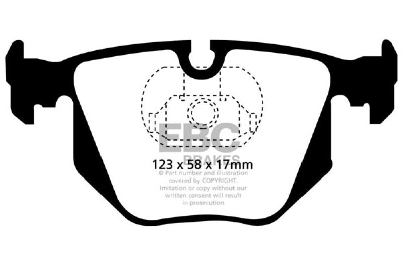 EBC 01 - 07 BMW M3 3.2 (E46) Redstuff Rear Brake Pads Brake Pads - Performance
