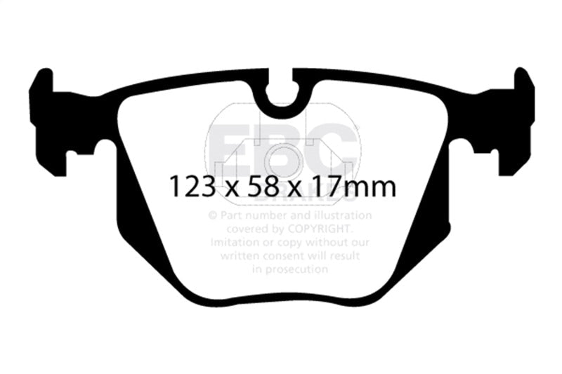 EBC 01 - 07 BMW M3 3.2 (E46) Redstuff Rear Brake Pads Brake Pads - Performance