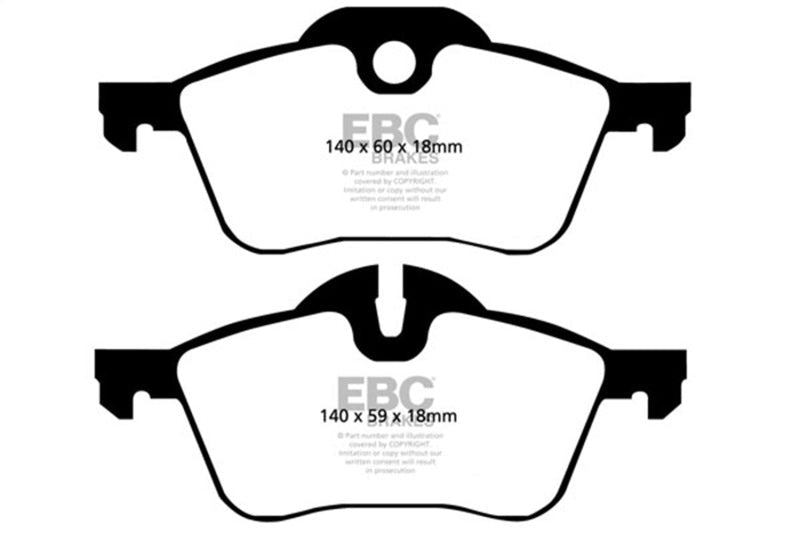 EBC 02 - 03 Mini Hardtop 1.6 Yellowstuff Front Brake Pads Brake Pads - Performance