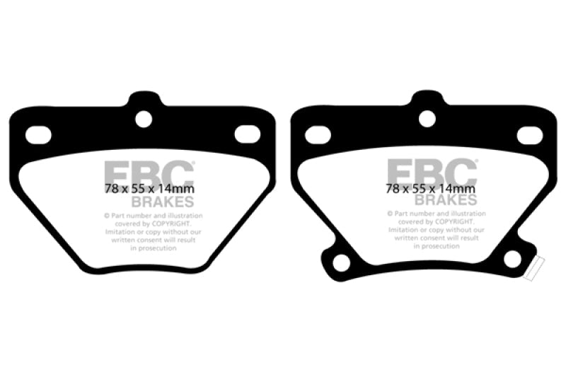 EBC 02 - 08 Pontiac Vibe 1.8 GT Yellowstuff Rear Brake Pads Brake Pads - Performance