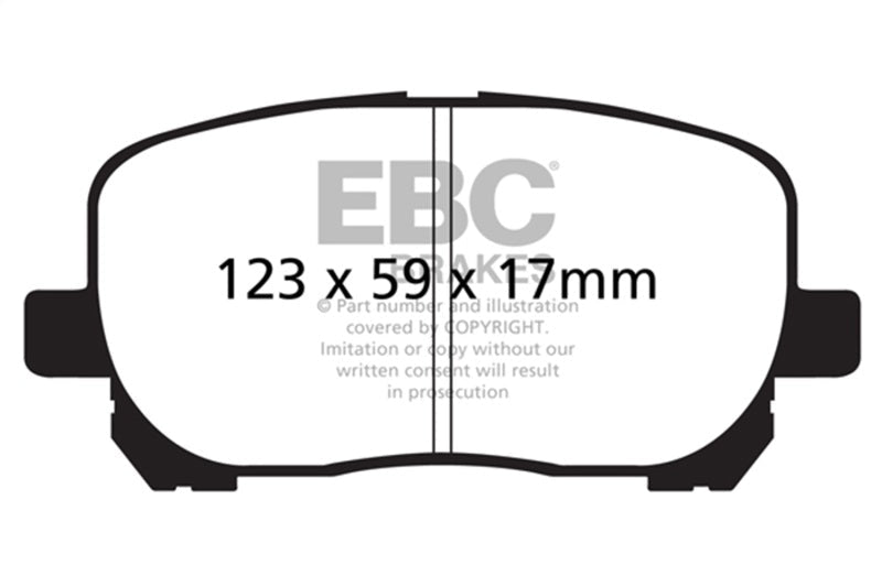 EBC 02 - 08 Pontiac Vibe 1.8 Redstuff Front Brake Pads Brake Pads - Performance