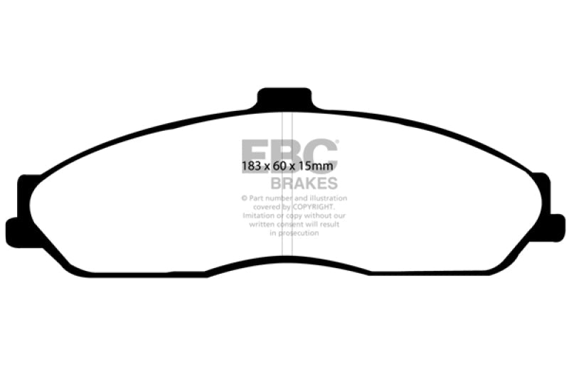 EBC 03 - 04 Cadillac XLR 4.6 Yellowstuff Front Brake Pads Brake Pads - Performance