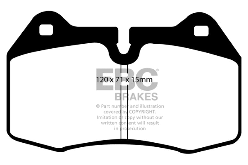 EBC 03 - 04 Infiniti G35 3.5 (Manual) (Brembo) Redstuff Front Brake Pads Brake Pads - Performance