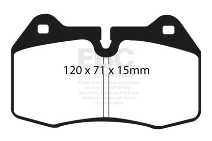 EBC 03 - 04 Infiniti G35 3.5 (Manual) (Brembo) Yellowstuff Front Brake Pads Brake Pads - Performance