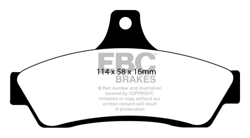 EBC 03 - 04 Pontiac GTO 5.7 (Solid Rear Rotors) Redstuff Rear Brake Pads Brake Pads - Performance