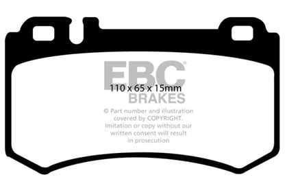 EBC 03 - 06 Mercedes - Benz CL55 AMG 5.4 Supercharged Redstuff Rear Brake Pads Brake Pads - Performance