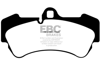EBC 04 - 07 Porsche Cayenne 3.2 Redstuff Front Brake Pads Brake Pads - Performance