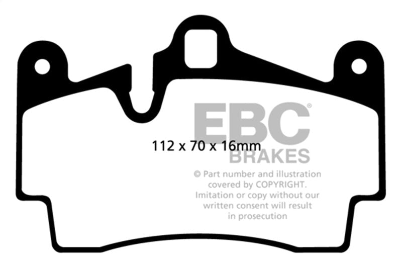 EBC 04 - 07 Porsche Cayenne 3.2 Redstuff Rear Brake Pads Brake Pads - Performance