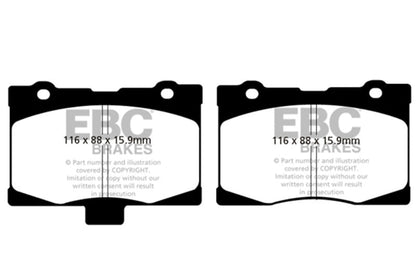 EBC 05 - 08 Acura RL 3.5 Redstuff Front Brake Pads Brake Pads - Performance