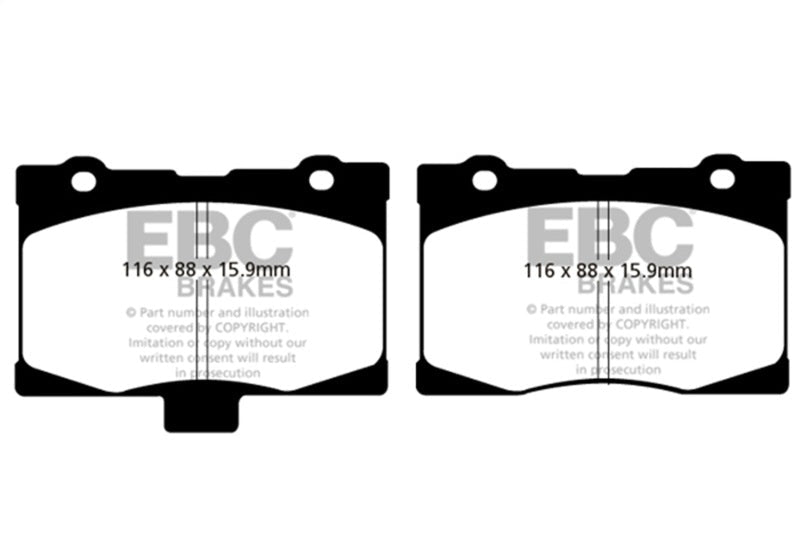 EBC 05 - 08 Acura RL 3.5 Yellowstuff Front Brake Pads Brake Pads - Performance