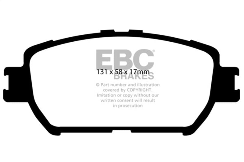 EBC 06 - 07 Lexus GS300 3.0 Yellowstuff Front Brake Pads Brake Pads - Performance