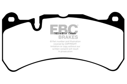 EBC 06 - 08 Ferrari 599 6.0 Redstuff Front Brake Pads Brake Pads - Performance