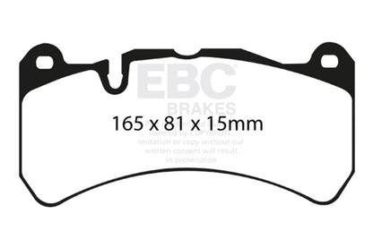 EBC 06 - 08 Ferrari 599 6.0 Redstuff Front Brake Pads Brake Pads - Performance