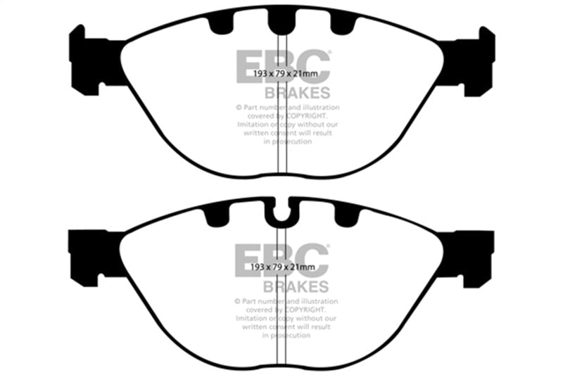 EBC 06 - 10 BMW M5 5.0 (E60) Redstuff Front Brake Pads Brake Pads - Performance